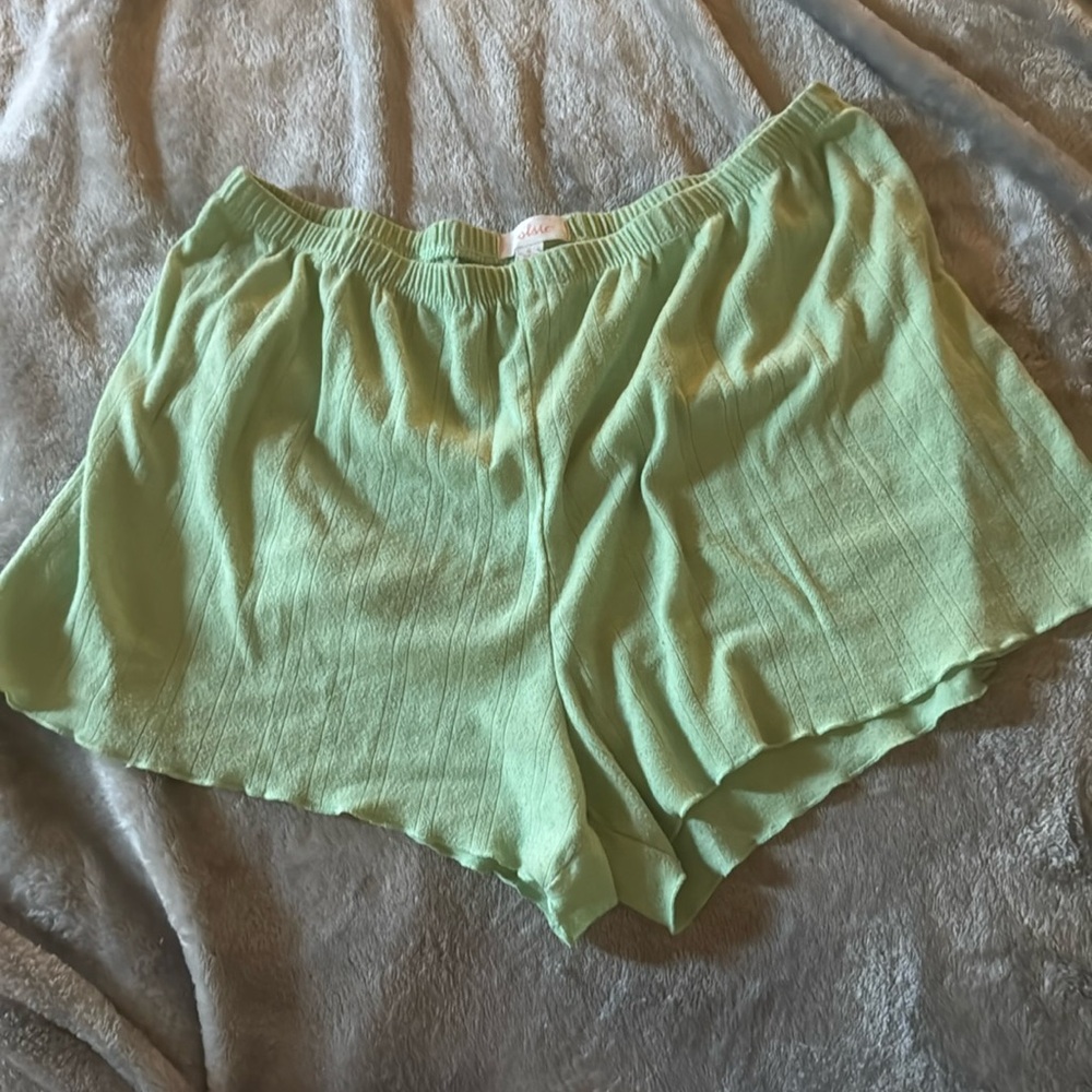 Target teal pajama shorts, size L